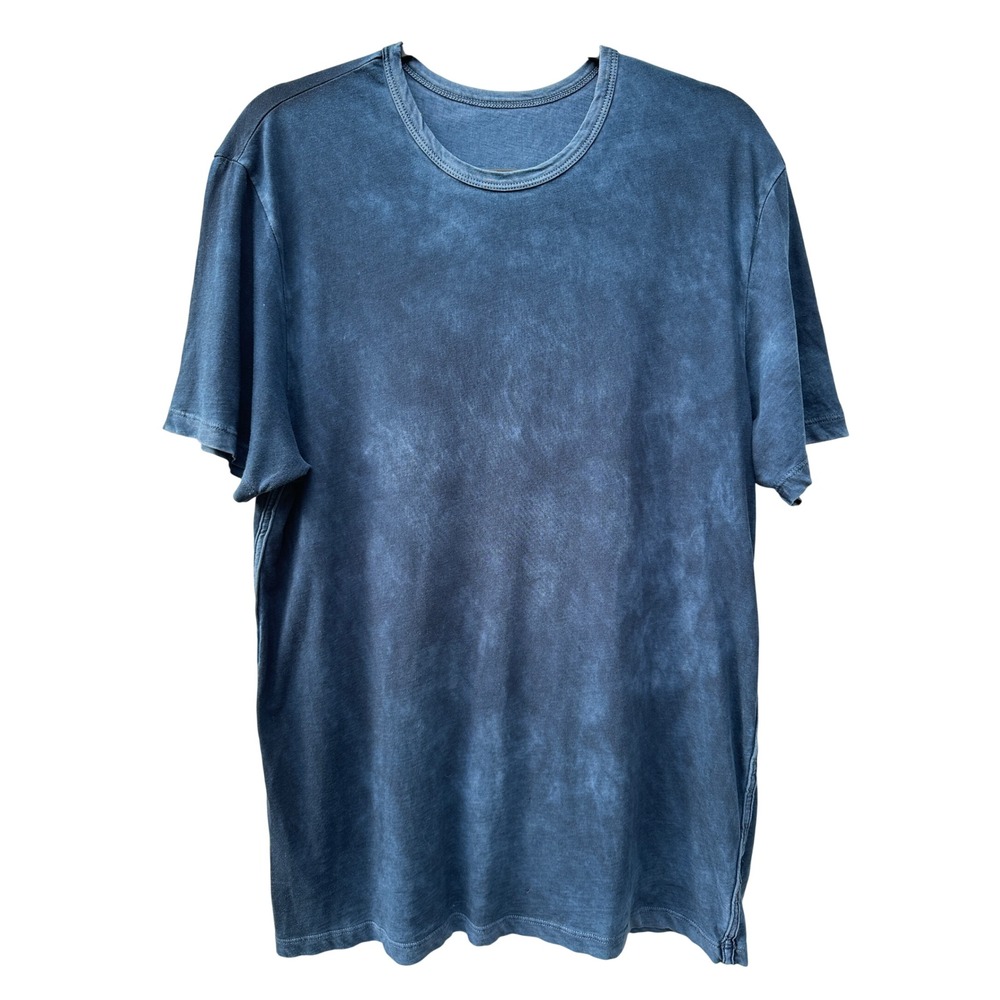 Cotton Citizen Mens Medium Blue Mineral Wash Supima Cotton Tee Made in USA